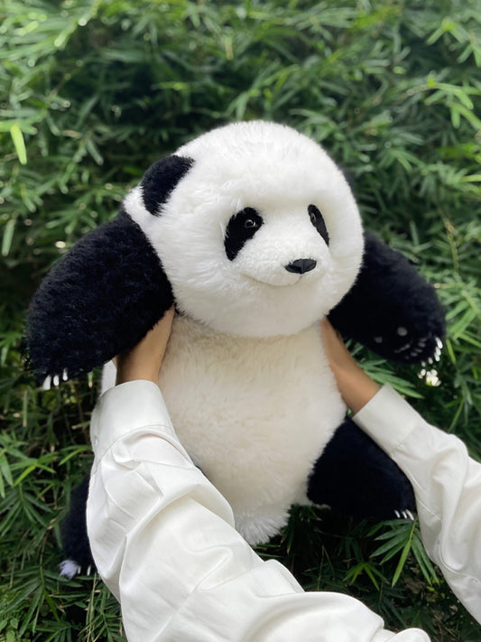 Lovely Panda Plush Toy - Realistic & Handmade