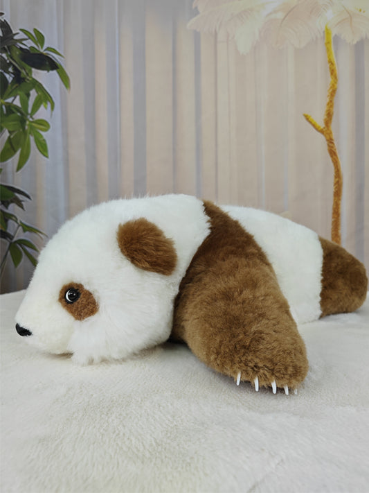 Fluffy Lying Panda QiZai - Realistic & Handmade